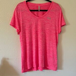 Under Armour Women's Bright Pink Short Sleeve Tee